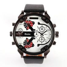 Load image into Gallery viewer, Oulm 3548 Men Dual movt Big Dial Japan Sport Military Watches