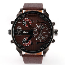 Load image into Gallery viewer, Oulm 3548 Men Dual movt Big Dial Japan Sport Military Watches