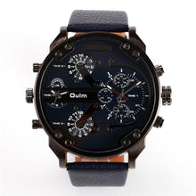 Load image into Gallery viewer, Oulm 3548 Men Dual movt Big Dial Japan Sport Military Watches